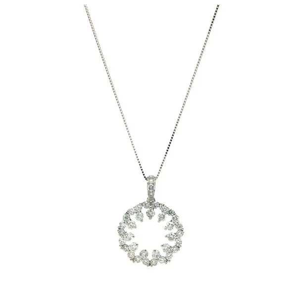 14KT White Gold 0.65ctw Diamond 18