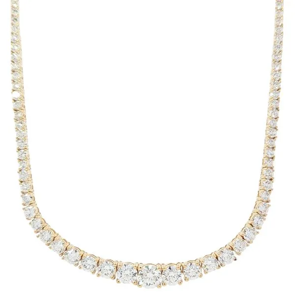 14KT Yellow Gold 14.63ctw Lab Grown Diamond Graduated 18