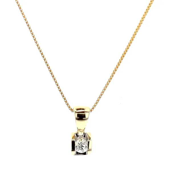 10KT Yellow Gold 0.04ctw Diamond Necklace Harmony Jewellers Grimsby, ON