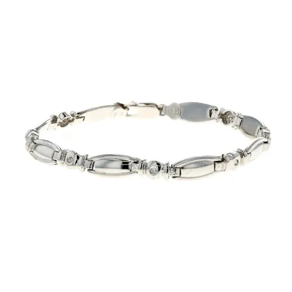 10KT White Gold Diamond 7.5