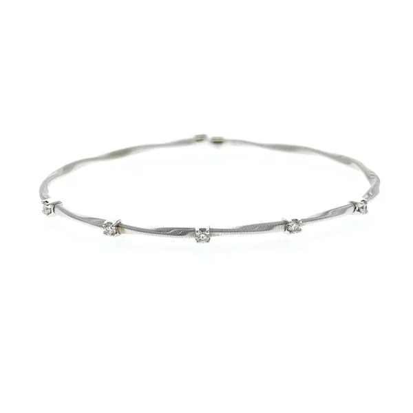 14KT White Gold 0.30ctw Diamond Bangle Bracelet Harmony Jewellers Grimsby, ON