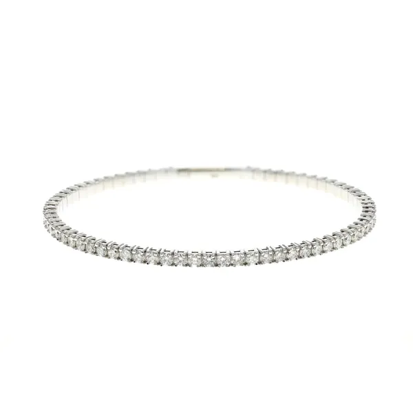 14KT White Gold 3.71ctw Flexible Estate Bangle Harmony Jewellers Grimsby, ON