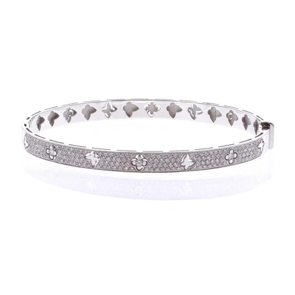 18KT White Gold 0.83ctw Diamond Estate Bangle Harmony Jewellers Grimsby, ON