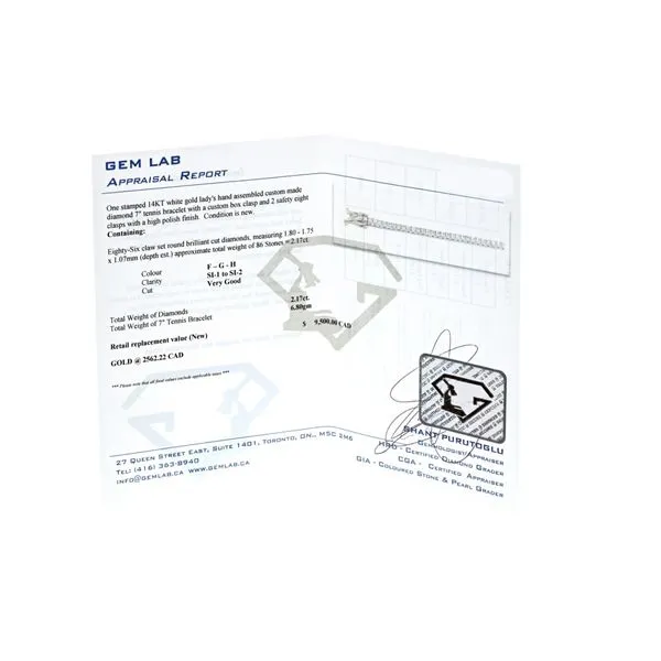 14KT White Gold 2.17ctw Diamond 7