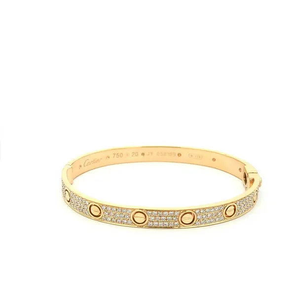 18KT Yellow Gold 2.83ctw Diamond Estate Bangle Harmony Jewellers Grimsby, ON