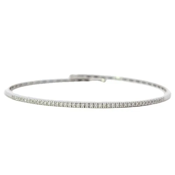 18KT White Gold 0.24ctw Diamond Bangle Harmony Jewellers Grimsby, ON
