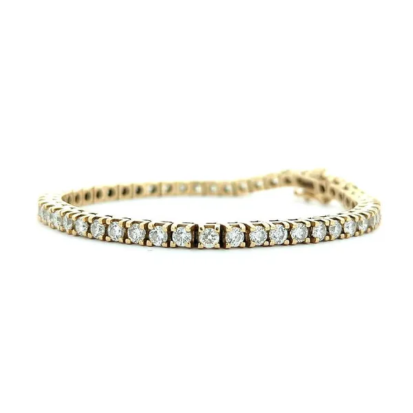 14KT Yellow Gold 5.73ctw Diamond Estate Tennis Bracelet Harmony Jewellers Grimsby, ON