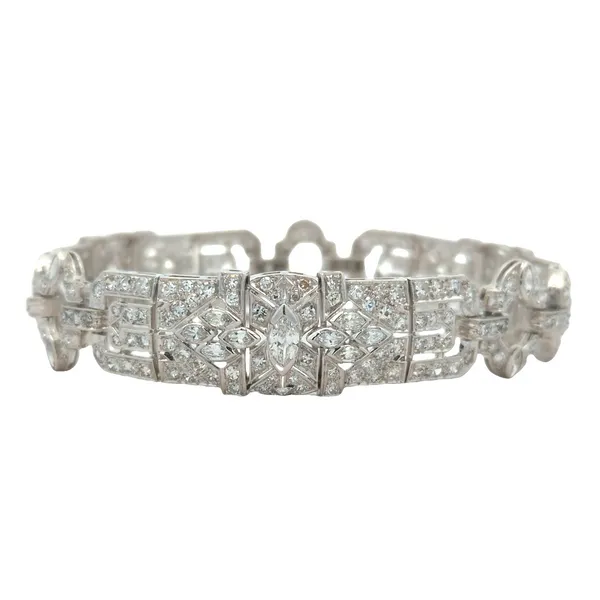 Platinum 7.47ctw Diamond Estate Vintage Bracelet Harmony Jewellers Grimsby, ON