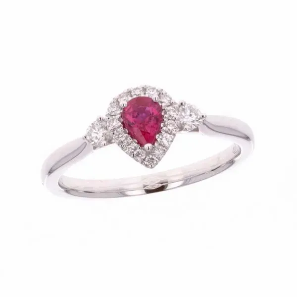 18KT White Gold Ruby 0.22ctw Diamond Ring Harmony Jewellers Grimsby, ON