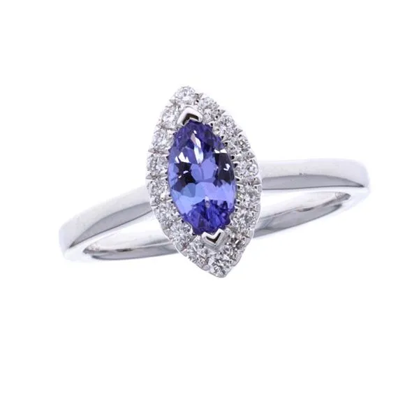 18KT White Gold Tanzanite and 0.19ctw Diamond Ring Harmony Jewellers Grimsby, ON