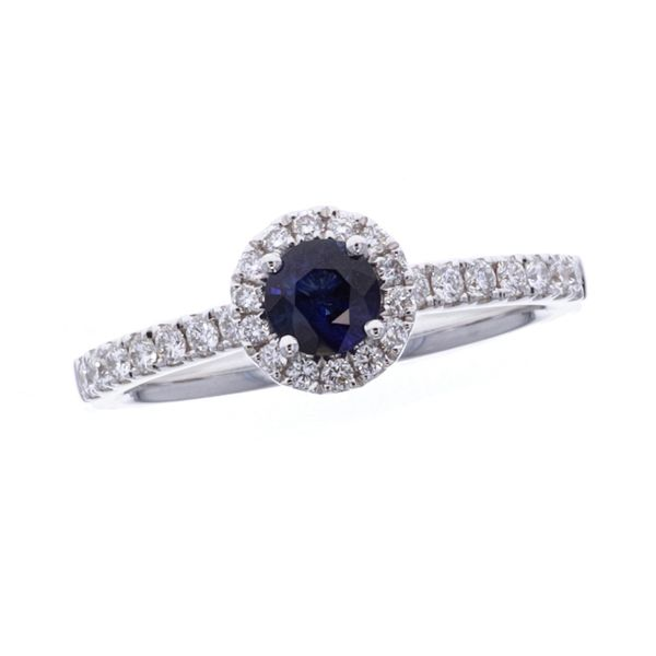 18KT White Gold Sapphire and 0.30ctw Diamond Ring Harmony Jewellers Grimsby, ON