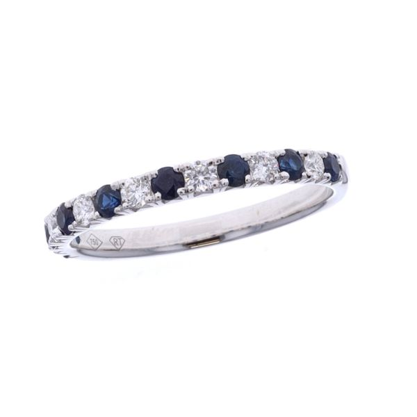 18KT White Gold Sapphire and 0.22ctw Diamond Ring Harmony Jewellers Grimsby, ON