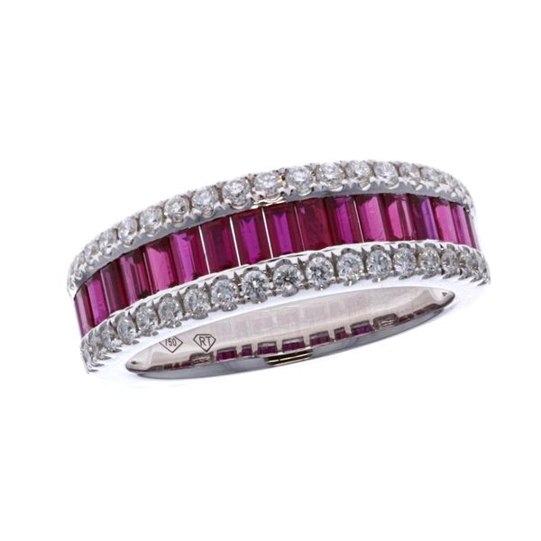 18KT White Gold Natural Ruby and 0.44ctw Diamond Ring Harmony Jewellers Grimsby, ON