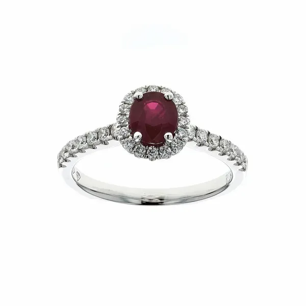 18KT White Gold Ruby and 0.34ctw Diamond Ring Harmony Jewellers Grimsby, ON