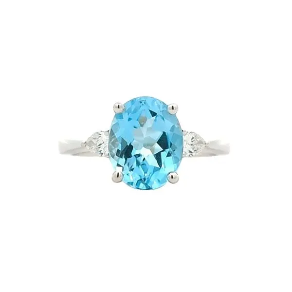 18KT White Gold Topaz and 0.23ctw Diamond Ring Harmony Jewellers Grimsby, ON