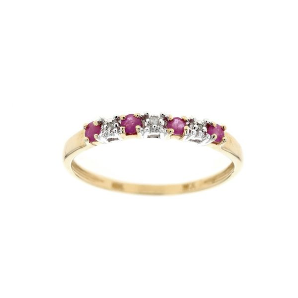 10KT Yellow Gold Ruby and 0.50ctw Diamond Band Harmony Jewellers Grimsby, ON