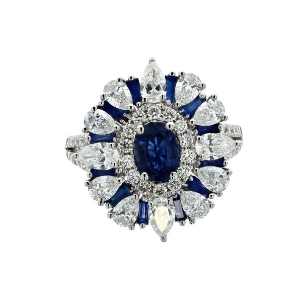 14KT White Gold Blue Sapphire and 2.34ctw Diamond Ring Harmony Jewellers Grimsby, ON