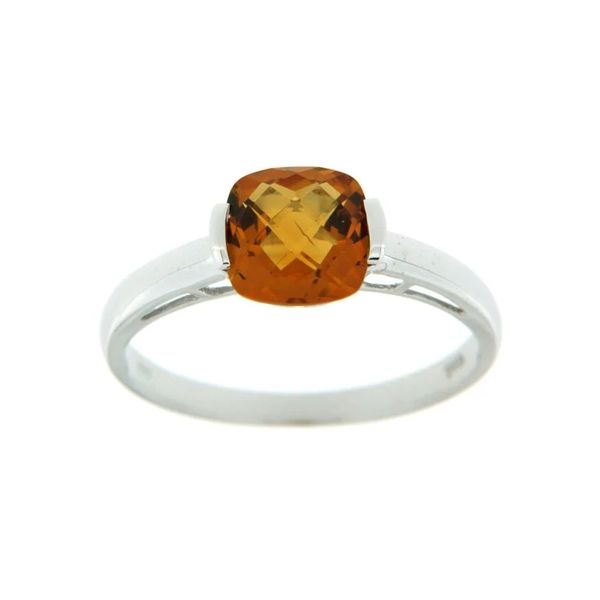 14KT White Gold Citrine Ring Harmony Jewellers Grimsby, ON