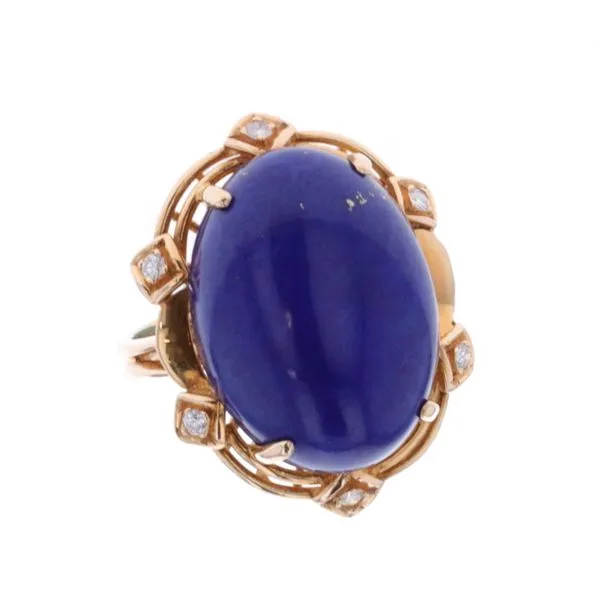 14KT Yellow Gold Lapis Lazuli 16.43ctw Estate Ring Harmony Jewellers Grimsby, ON
