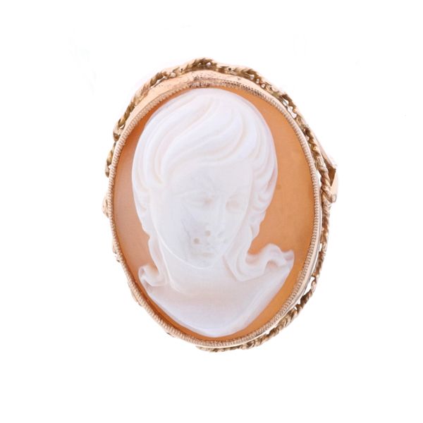 14KT Yellow Gold Cameo Estate Ring Harmony Jewellers Grimsby, ON