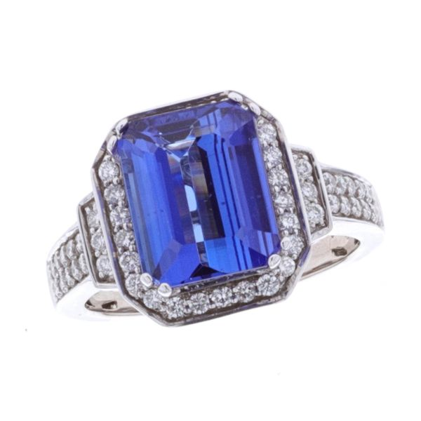 14KT White Gold Tanzanite and Diamond Estate Ring Harmony Jewellers Grimsby, ON