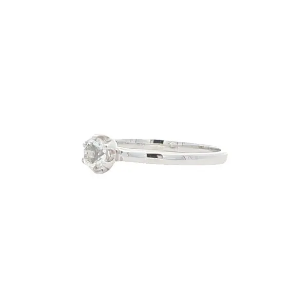 10KT White Gold Genuine White Topaz Ring Image 2 Harmony Jewellers Grimsby, ON
