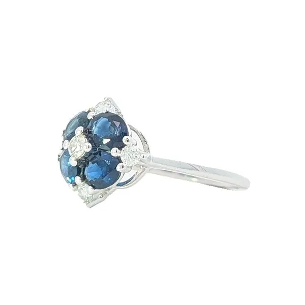 10K White Gold Canadian Diamond Sapphire Ring Image 2 Harmony Jewellers Grimsby, ON