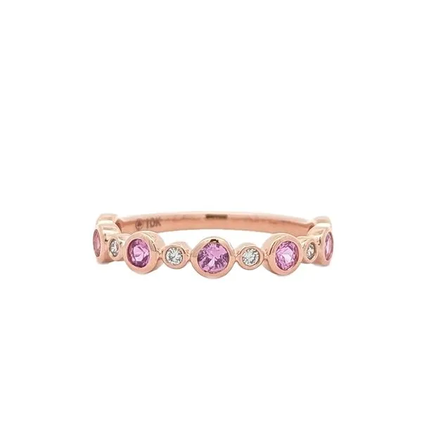 10K Rose Gold Pink Sapphire Diamond Ring Harmony Jewellers Grimsby, ON