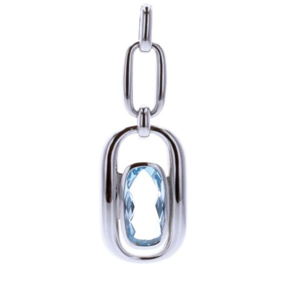 Breuning Sterling Silver Blue Topaz Pendant Harmony Jewellers Grimsby, ON