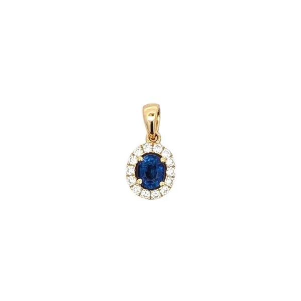 18K Gold Sapphire Diamond Necklace Harmony Jewellers Grimsby, ON