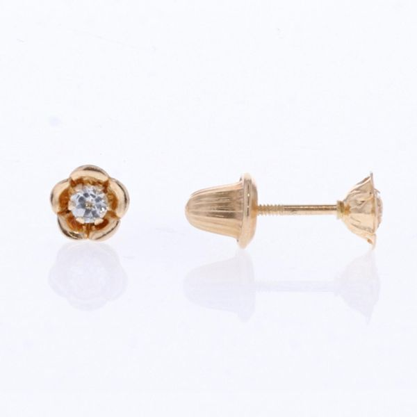14KT Yellow Gold April Birthstone Earrings Harmony Jewellers Grimsby, ON