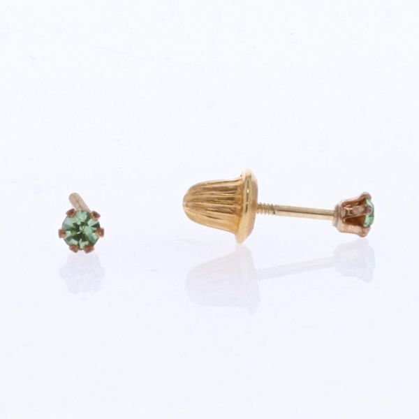 Gold Filled August Birthstone Stud Earrings Harmony Jewellers Grimsby, ON