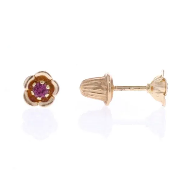 14KT Yellow Gold February Birthstone Earrings Harmony Jewellers Grimsby, ON