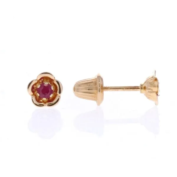 14KT Yellow Gold July Birthstone Earrings Harmony Jewellers Grimsby, ON