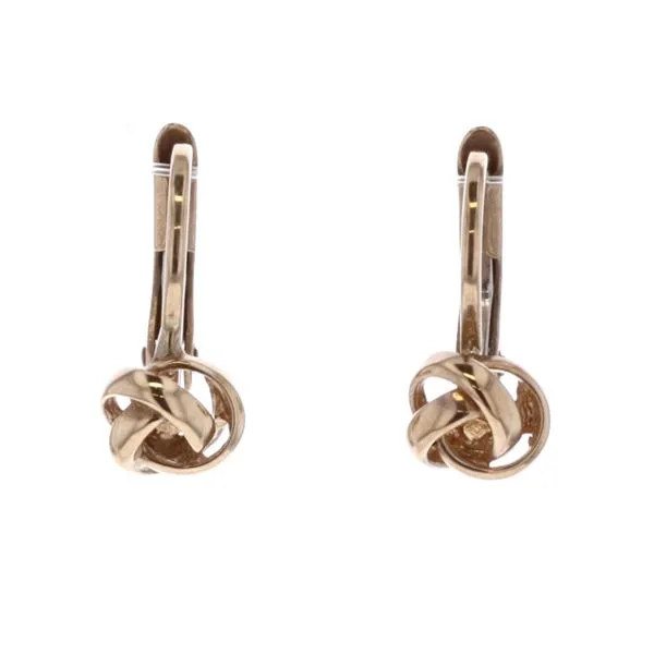 10KT Yellow Gold Love Knot Lever Back Earrings Harmony Jewellers Grimsby, ON