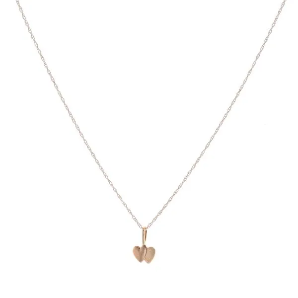 14KT Yellow Gold Double Heart 13