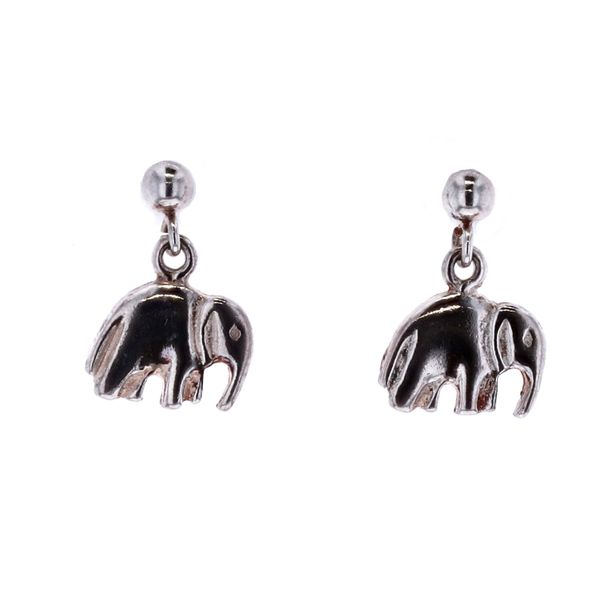 Sterling Silver Elephant Drop Earrings Harmony Jewellers Grimsby, ON