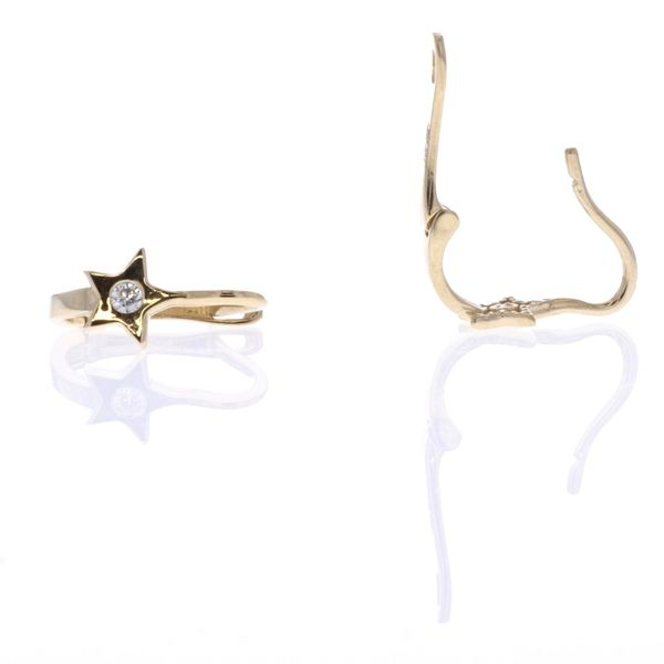 10KT Yellow Gold Bella Baby Star CZ Drop Earrings Harmony Jewellers Grimsby, ON