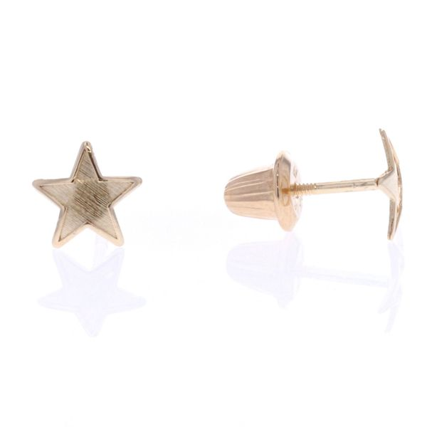 14KT Yellow Gold Star Stud Earrings Harmony Jewellers Grimsby, ON