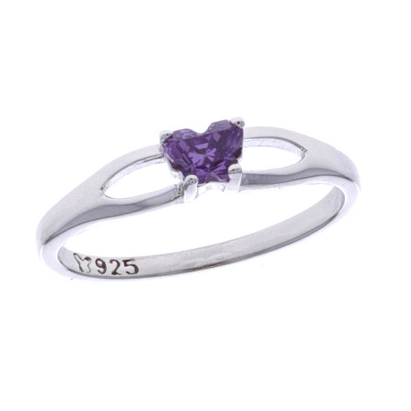 Sterling Silver Butterfly February Birthstone Ring Harmony Jewellers Grimsby, ON