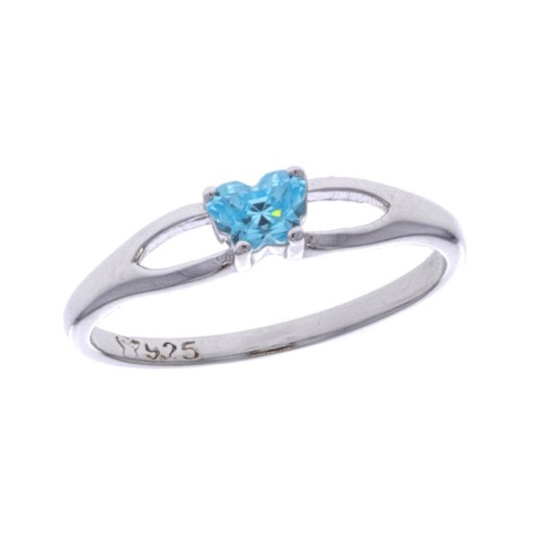 Sterling Silver Butterfly December Birthstone Ring Harmony Jewellers Grimsby, ON