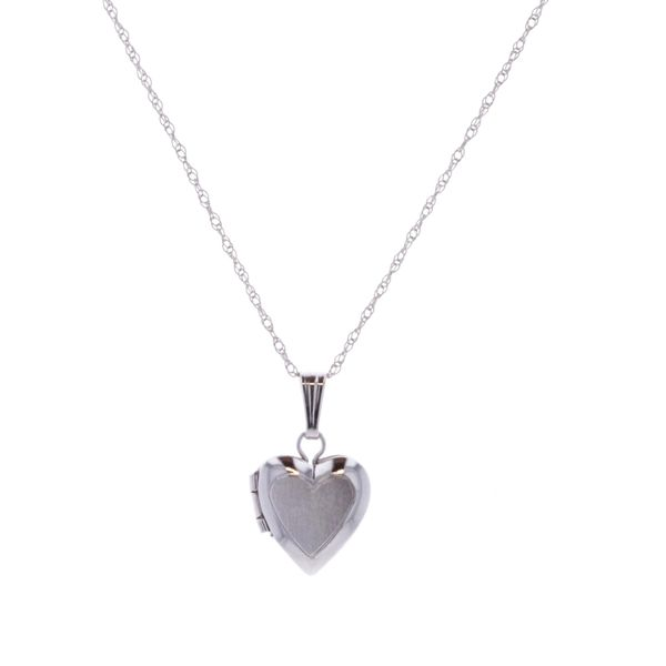 14KT White Gold Heart Locket Harmony Jewellers Grimsby, ON