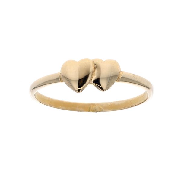 10KT Yellow Gold Double Heart Ring Harmony Jewellers Grimsby, ON