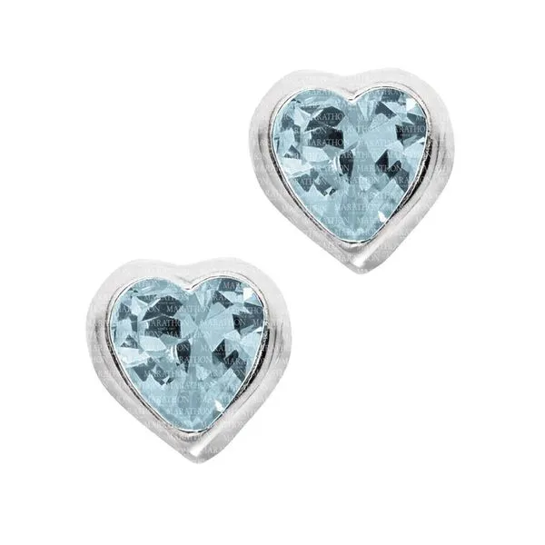 Sterling Silver December Birthstone CZ Stud Earrings Harmony Jewellers Grimsby, ON