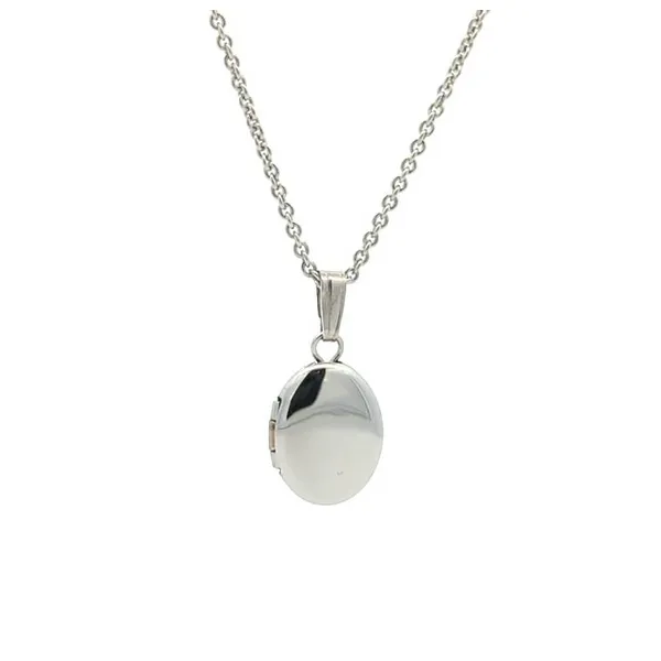Sterling Silver 8mm Oval Locket 13