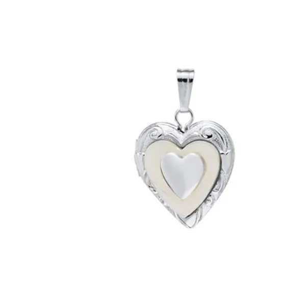 Sterling Silver and Mother of Pearl Locket 15