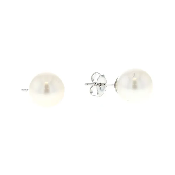 14KT White Gold 8-8.5mm Freshwater Pearl Stud Earrings Harmony Jewellers Grimsby, ON
