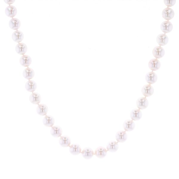 14KT White Gold 7.5-8mm Akoya Pearl 18'' Necklace Harmony Jewellers Grimsby, ON