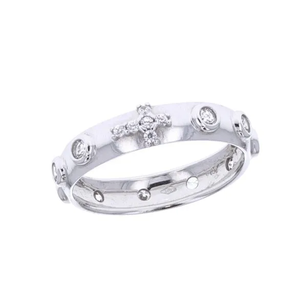 18KT CZ Rosary Ring - 1 DECADE Harmony Jewellers Grimsby, ON