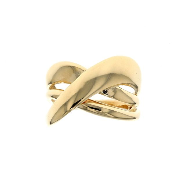 18KT Yellow Gold Criss Cross Fashion Ring Harmony Jewellers Grimsby, ON